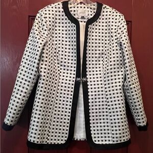 Terramina Black-Silver-White Checkered Suit